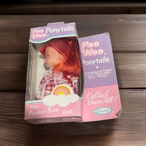 'Pee Wee Ponytails ' Red hair Doll by Uneeda *NIB